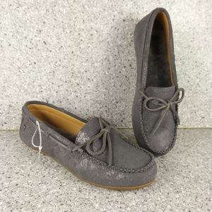 Ugg Alana Shimmer Gray Moccasin Shoes